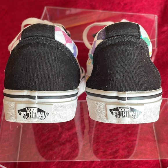 VANS Lo-cut OLD SCHOOL multi party checkerboard sneaker Womenโs  size 7 - Picture 6 of 9